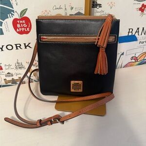 Dooney & Bourke Black and Brown Crossbody Bag